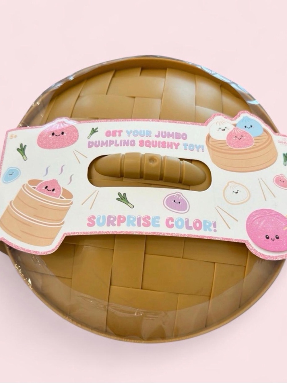 Jumbo Dumpling Squishy Toy - Brown Surprise Color